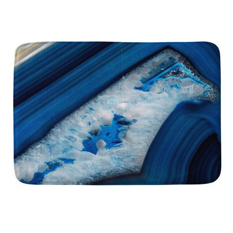 Emanuela Carratoni Deep Blue Agate Memory Foam Bath Mat