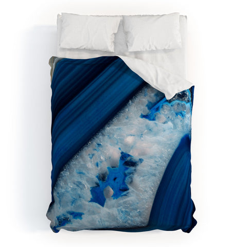 Emanuela Carratoni Deep Blue Agate Duvet Cover