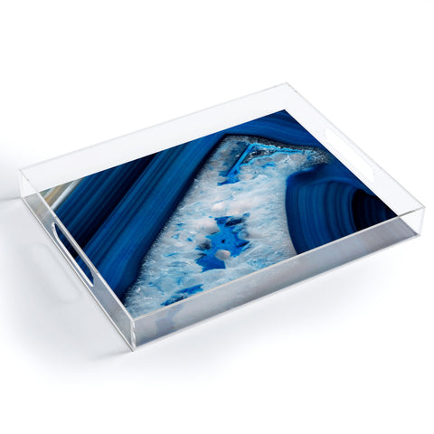 Emanuela Carratoni Deep Blue Agate Acrylic Tray