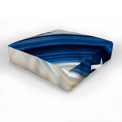 Emanuela Carratoni Deep Blue Agate Outdoor Floor Cushion