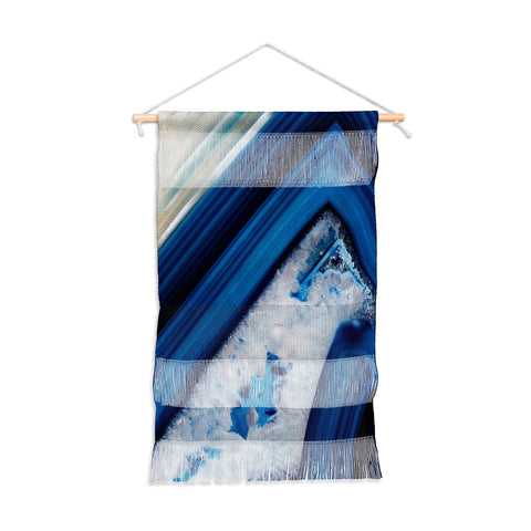 Emanuela Carratoni Deep Blue Agate Wall Hanging Portrait