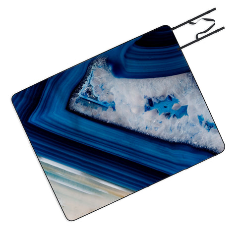 Emanuela Carratoni Deep Blue Agate Picnic Blanket