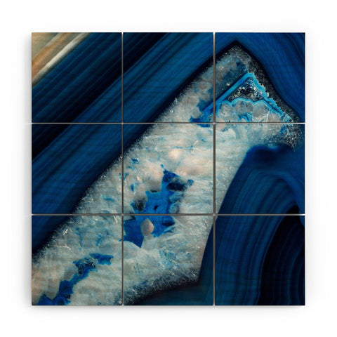 Emanuela Carratoni Deep Blue Agate Wood Wall Mural