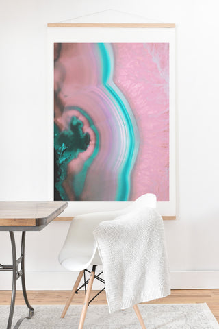 Emanuela Carratoni Delicate Agate Art Print And Hanger