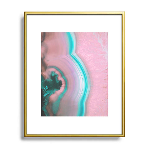 Emanuela Carratoni Delicate Agate Metal Framed Art Print
