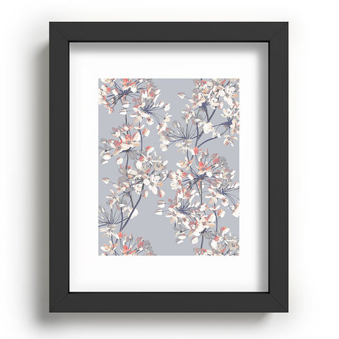 Emanuela Carratoni Delicate Floral Pattern Recessed Framing Rectangle