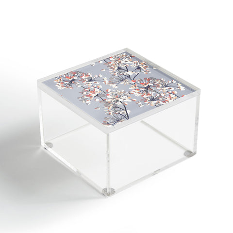 Emanuela Carratoni Delicate Floral Pattern Acrylic Box