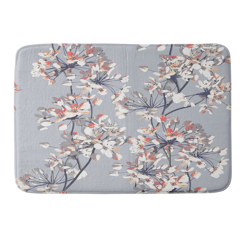 Emanuela Carratoni Delicate Floral Pattern Memory Foam Bath Mat