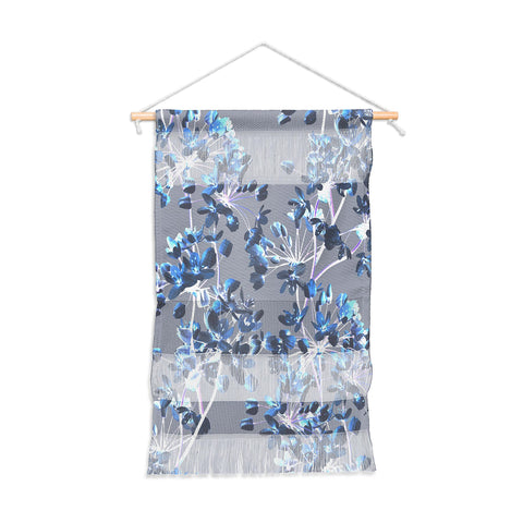 Emanuela Carratoni Delicate Floral Pattern in Blue Wall Hanging Portrait