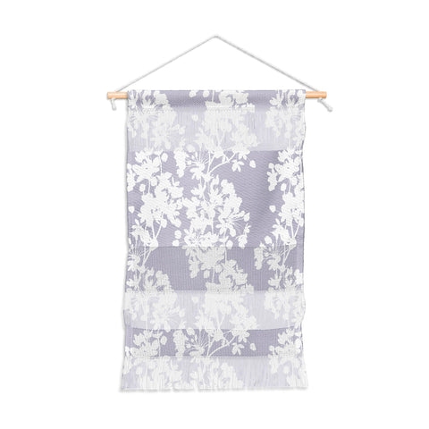 Emanuela Carratoni Delicate Floral Pattern on Lilac Wall Hanging Portrait