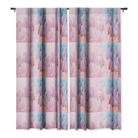 Emanuela Carratoni Delicate Glitches Blackout Window Curtain