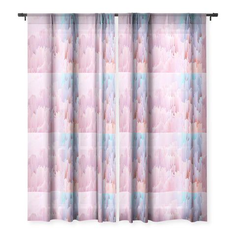 Emanuela Carratoni Delicate Glitches Sheer Window Curtain