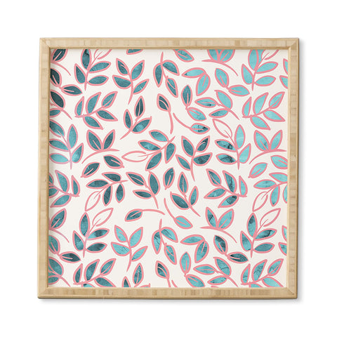 Emanuela Carratoni Delicate Leaves Pattern Framed Wall Art