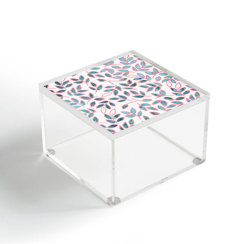 Emanuela Carratoni Delicate Leaves Pattern Acrylic Box