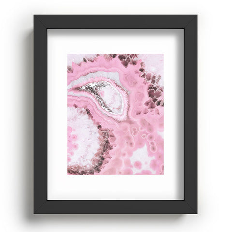 Emanuela Carratoni Delicate Pink Agate Recessed Framing Rectangle