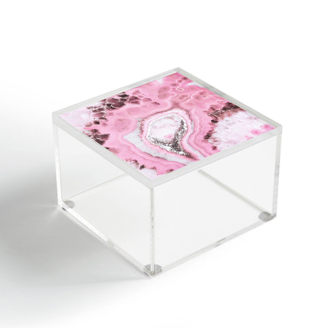 Emanuela Carratoni Delicate Pink Agate Acrylic Box