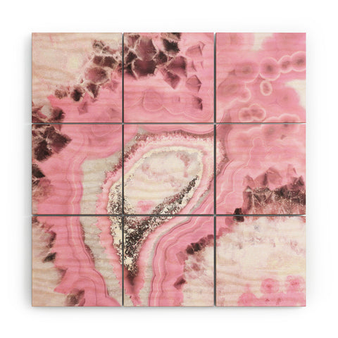 Emanuela Carratoni Delicate Pink Agate Wood Wall Mural
