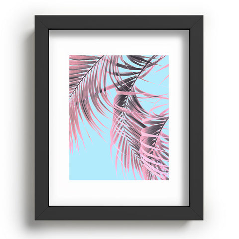 Emanuela Carratoni Delicate Pink Palms Recessed Framing Rectangle