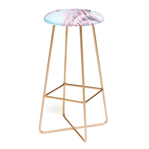 Emanuela Carratoni Delicate Pink Palms Bar Stool