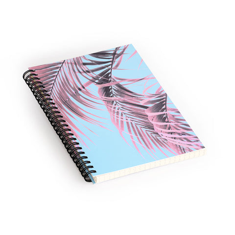 Emanuela Carratoni Delicate Pink Palms Spiral Notebook