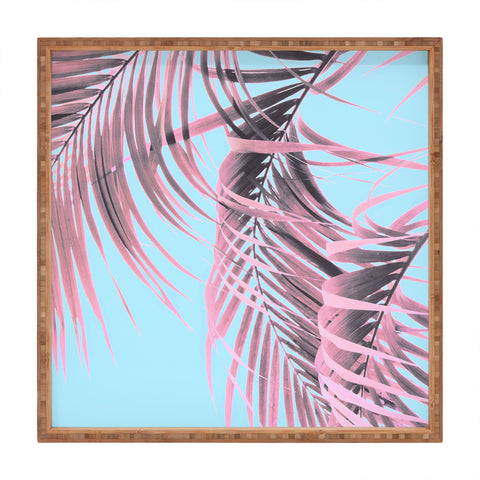 Emanuela Carratoni Delicate Pink Palms Square Tray