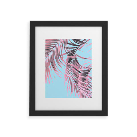 Emanuela Carratoni Delicate Pink Palms Framed Art Print