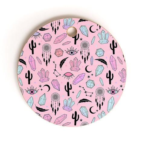 Emanuela Carratoni Desert Crystals Theme Cutting Board Round