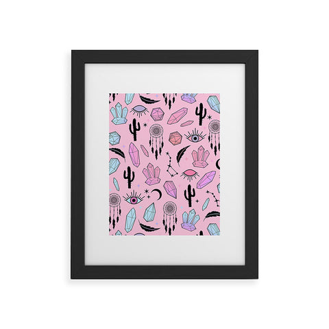 Emanuela Carratoni Desert Crystals Theme Framed Art Print