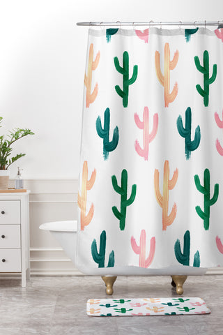 Emanuela Carratoni Desert Pattern Shower Curtain And Mat