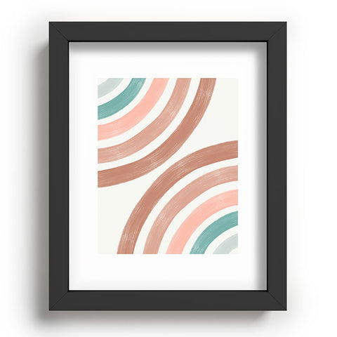 Emanuela Carratoni Double Retro Rainbows Recessed Framing Rectangle