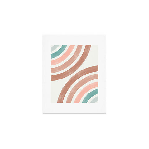 Emanuela Carratoni Double Retro Rainbows Art Print