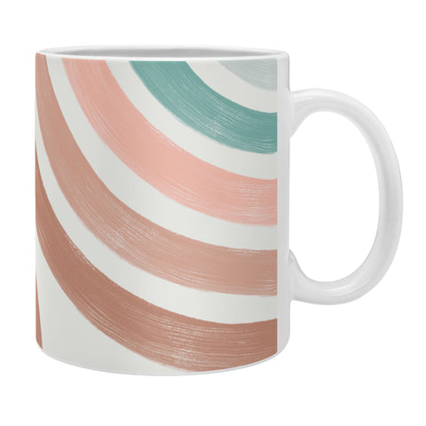 Emanuela Carratoni Double Retro Rainbows Coffee Mug
