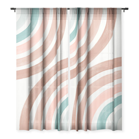 Emanuela Carratoni Double Retro Rainbows Sheer Non Repeat