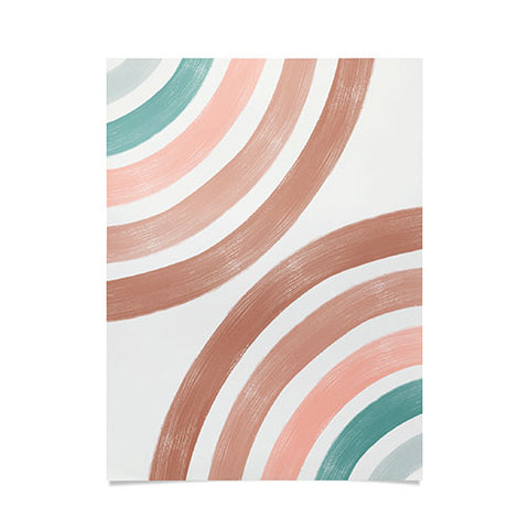Emanuela Carratoni Double Retro Rainbows Poster