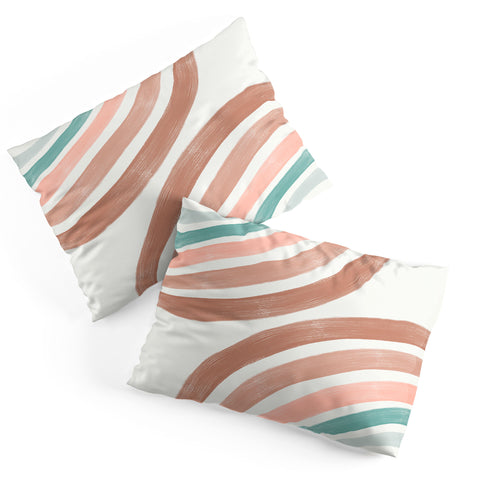 Emanuela Carratoni Double Retro Rainbows Pillow Shams
