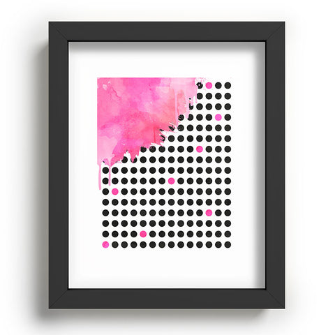 Emanuela Carratoni Dripped Polka Dots Recessed Framing Rectangle