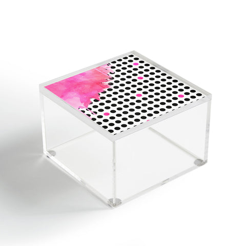 Emanuela Carratoni Dripped Polka Dots Acrylic Box