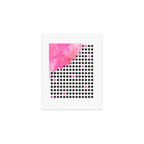 Emanuela Carratoni Dripped Polka Dots Art Print