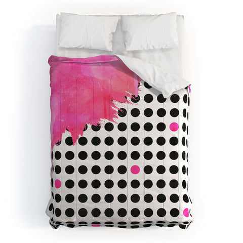 Emanuela Carratoni Dripped Polka Dots Comforter