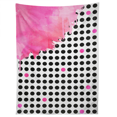 Emanuela Carratoni Dripped Polka Dots Tapestry