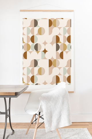 Emanuela Carratoni Earthnware Geometry Art Print And Hanger