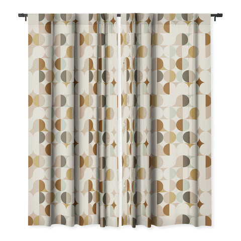 Emanuela Carratoni Earthnware Geometry Blackout Window Curtain
