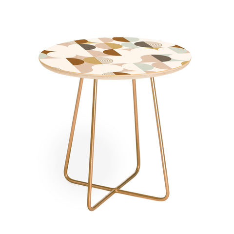 Emanuela Carratoni Earthnware Geometry Round Side Table