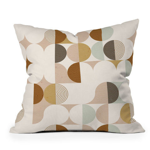 Emanuela Carratoni Earthnware Geometry Throw Pillow
