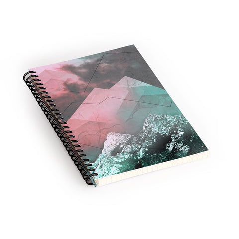Emanuela Carratoni Escaping in Wonderland Spiral Notebook
