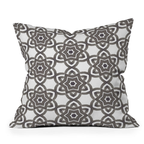 Emanuela Carratoni Ethnic Mood Throw Pillow