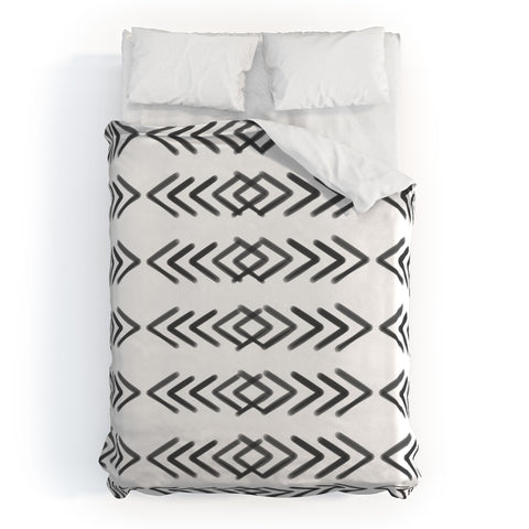 Emanuela Carratoni Ethnic Painted Pattern Duvet Cover