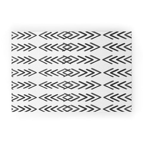 Emanuela Carratoni Ethnic Painted Pattern Welcome Mat