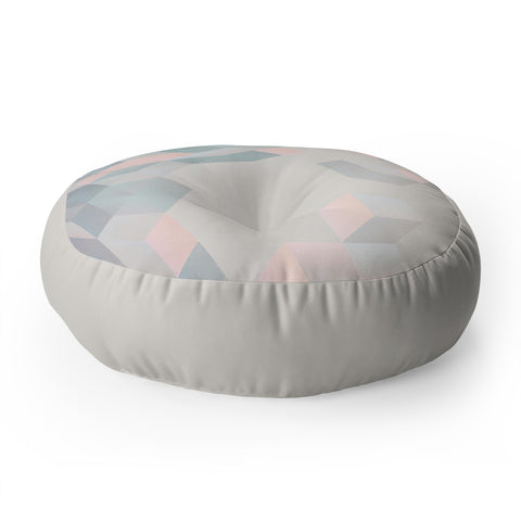 Emanuela Carratoni Exagonal Geometry Floor Pillow Round