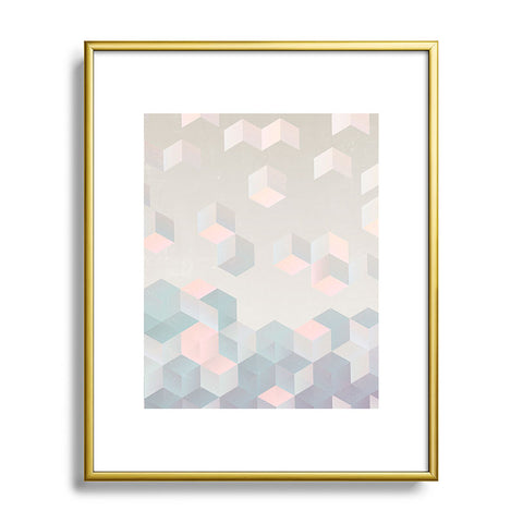 Emanuela Carratoni Exagonal Geometry Metal Framed Art Print